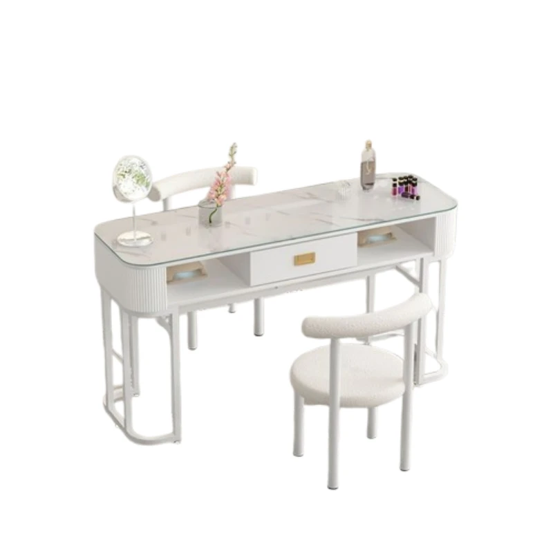 

Стол для маникюра класса люкс в скандинавском стиле для профессионалов, с органайзером, для салонов красоты