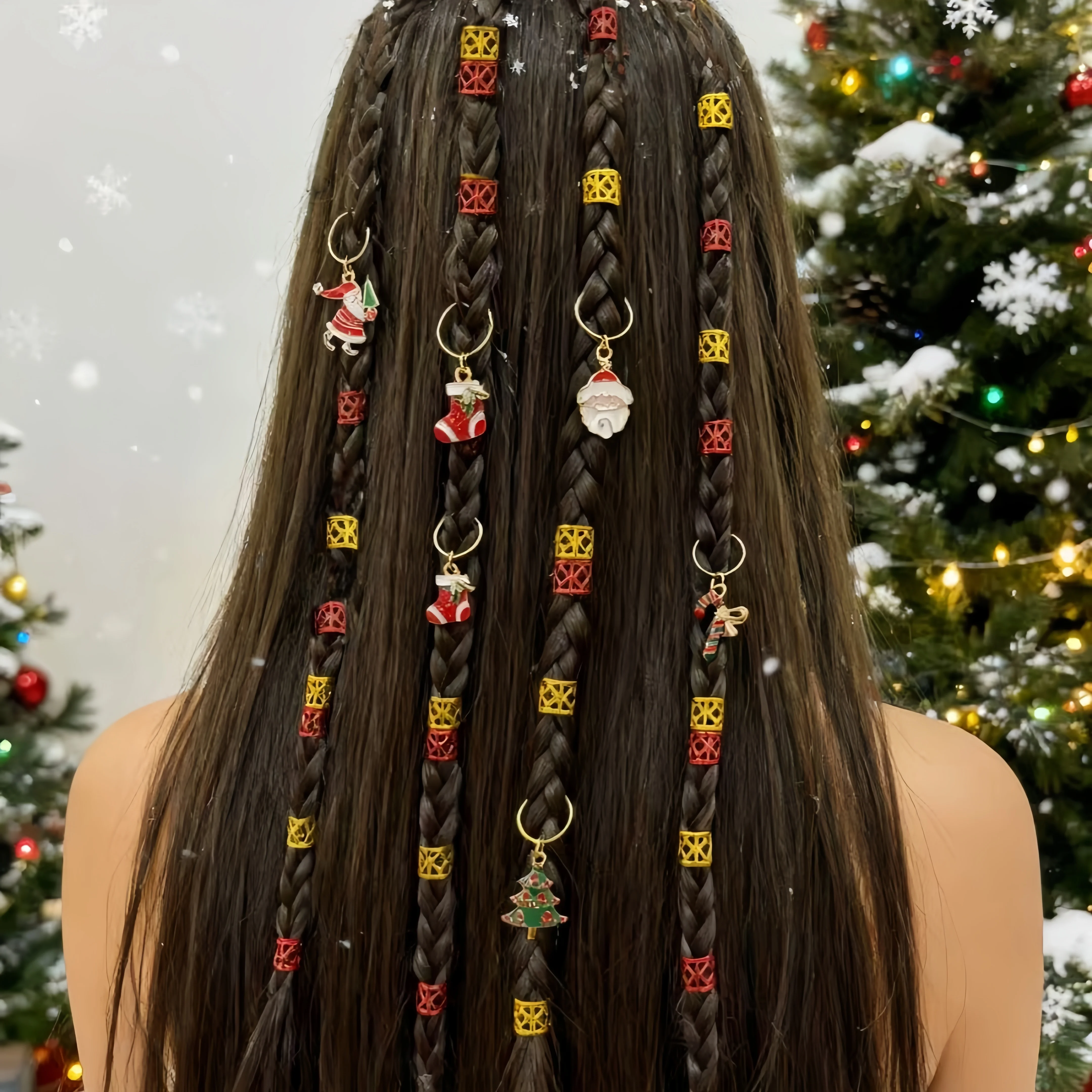 25 Stück Weihnachts-Haarschmuck und Haarbänder, Weihnachtsgeschenke, Weihnachtsfeier