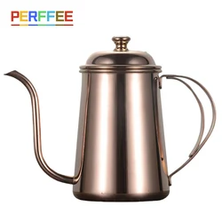 650ml Drip Kettle Swan Long Neck Food Grade Stainless Steel Coffee Tea Pot Thin Mouth Drip Kettle Pour Over Coffee Kettle