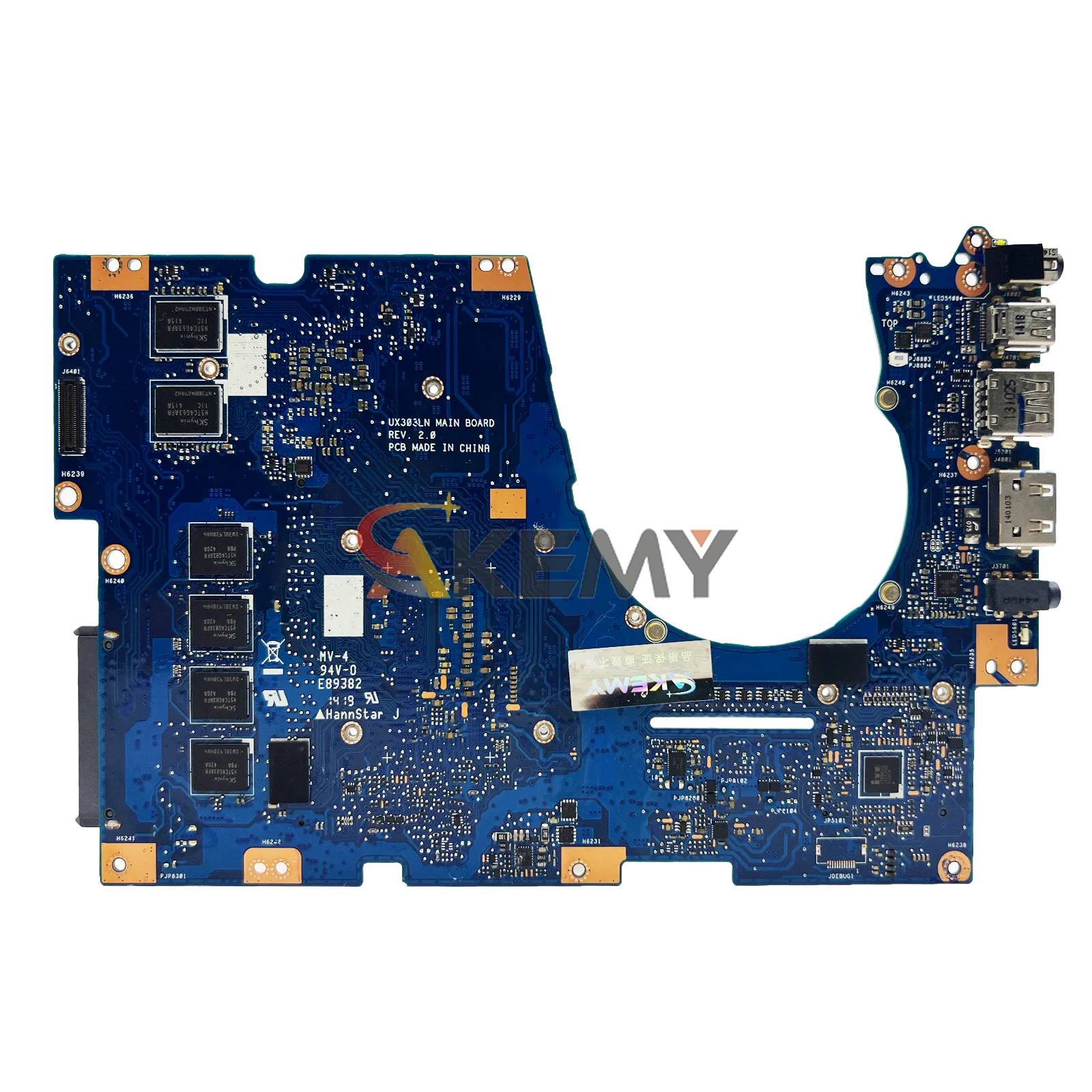 UX303LN اللوحة الأم للكمبيوتر المحمول ASUS ZenBook UX303LN U303L BX303L UX303L UX303LB UX303LNB U3000 اللوحة الرئيسية I3 I5 I7 CPU اختبار موافق