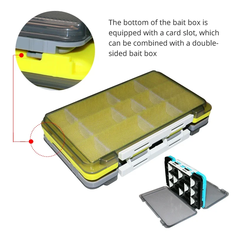 Fishing Box Portable Accessories Box Plastic Bait Boxes Hook Organizer Storage Tool For Carp Fishing Goods Fisherman Tackle Box image 4