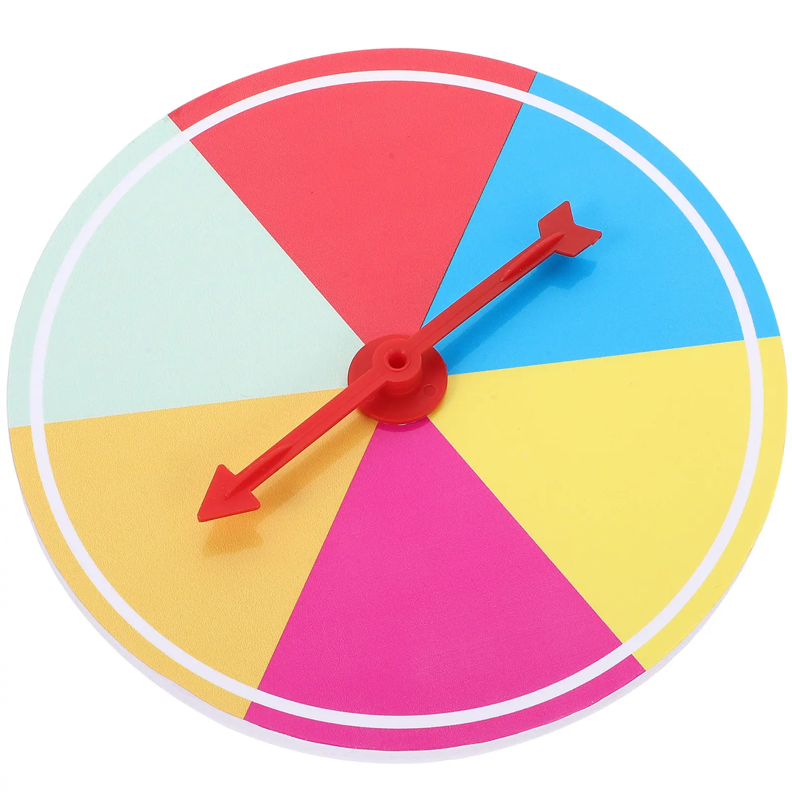 15cm Color Plate Without Words 4 Grids DIY Party Game Props Rotating Wheel for Prizes Carnival Fun Lottery Turntable Prize Wheel