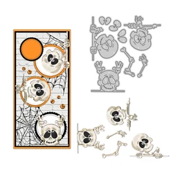 MangoCraft Halloween Skull Shaker Cutting Dies DIY Scrapbooking Supplies Metal Dies Knife Mold For Card Making Albums Decor