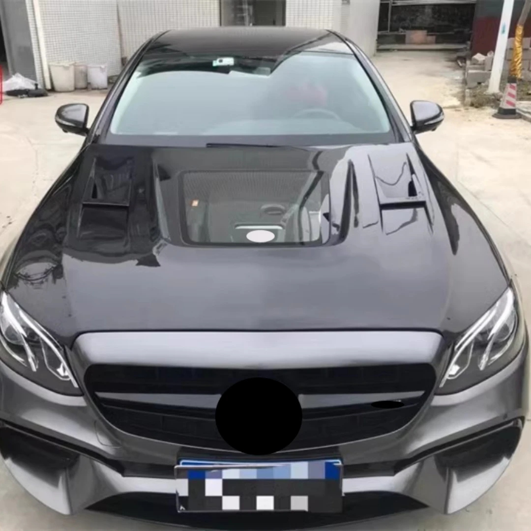 Body Kit Carbon Fiber Engine Cover for Mercedes-Benz E-class W213 E63 2019-21 modified Light Weight Bonnet Car Accessories