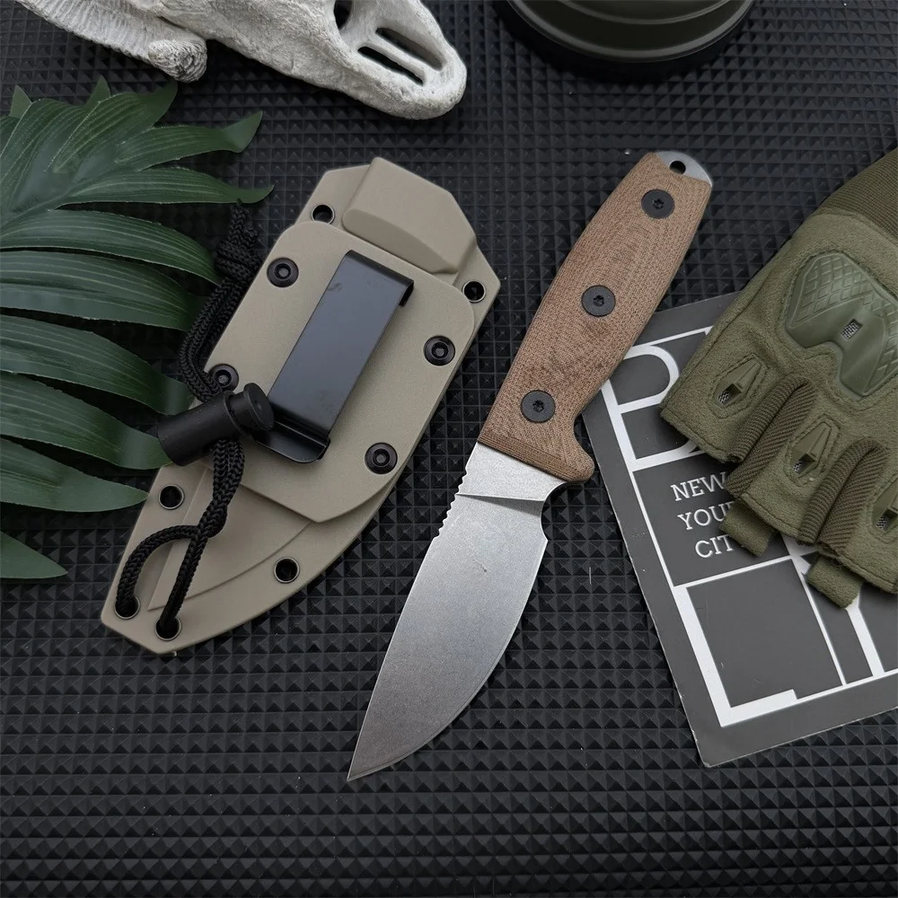 

Brand-new Hiking Fixed-blade Knife with Sheath, D2 Blade, G10 Handle Outdoor Camping and Fishing Tool, Perfect As A Gift