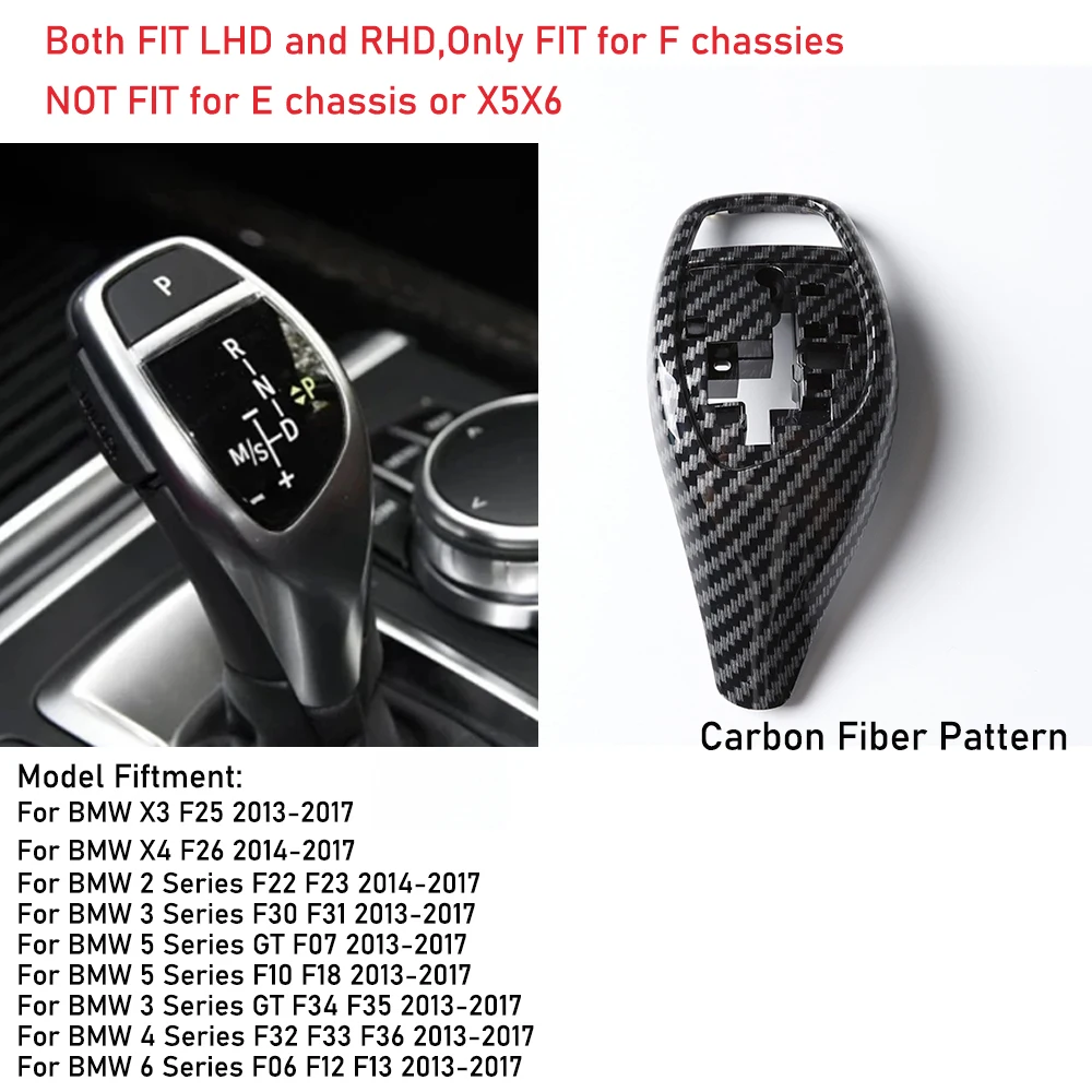 F10 F30 F11 F31 Schaltknaufabdeckung Innenraum-Ersatzteil Schalthebelblende für BMW F32 F33 F34 F36 F06 F12 F20 F22 F25