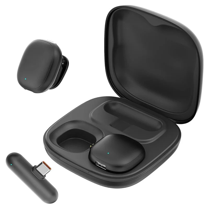 موثوقة-USB C ميكروفون Lavalier المغناطيسي اللاسلكي Ai إلغاء الضوضاء ميكروفون هاتف صغير، USB C المغناطيسي Lavalier مايكرو