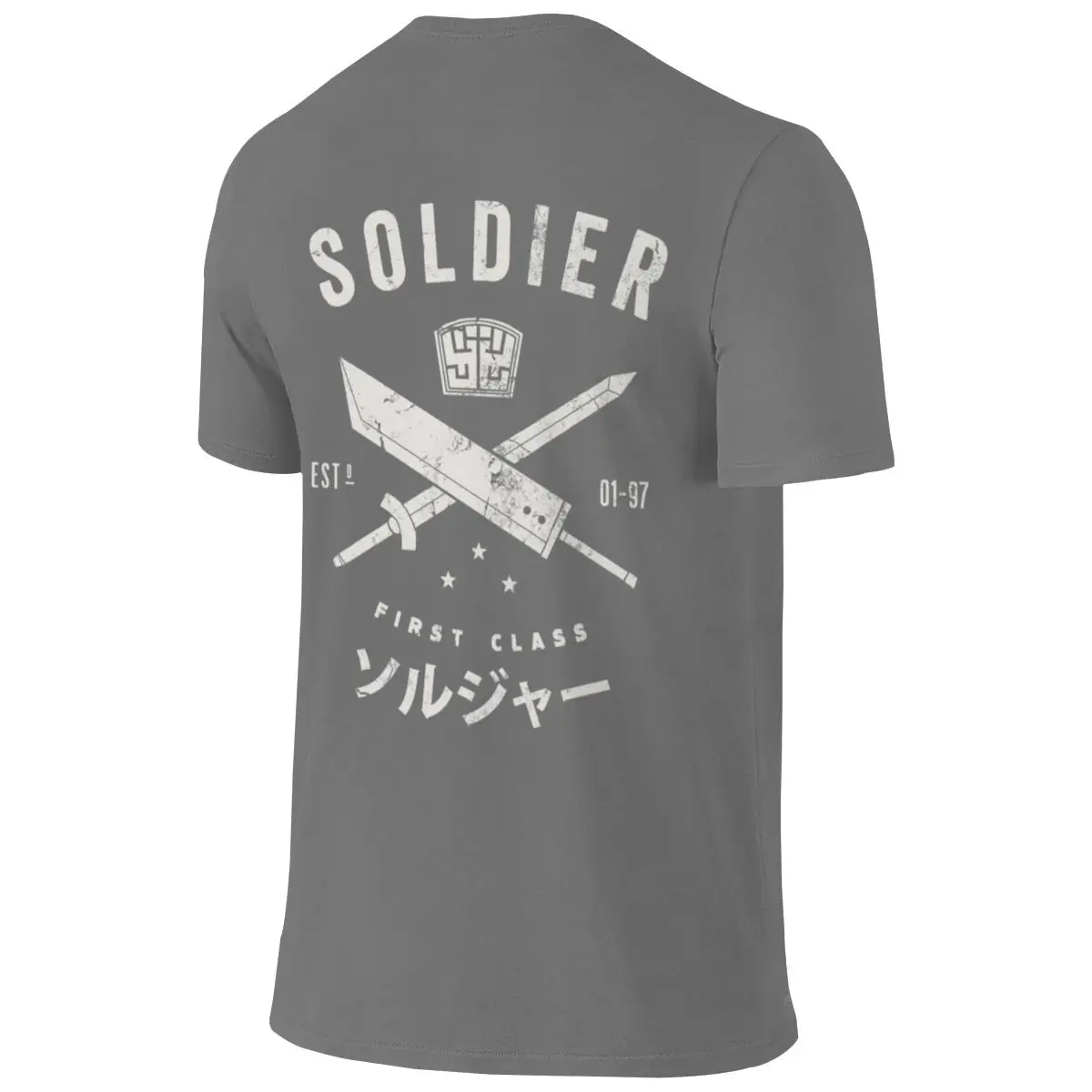 SOLDIER Cloud-Like Feeling Reversible T-shirt Korean Style Salt Style High-Definition Printing Short Sleeve