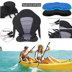 Kayak Seat Paddle Board Seats Adjustable Padded Kayak Seat with Detachable Storage Bag Canoe Backrest Seats for Rafting Fishing