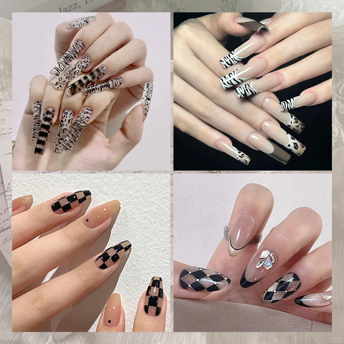 3 bis 30 Blatt Schwarze Linien – Nail Art Zebra Design Bewertung und Preis