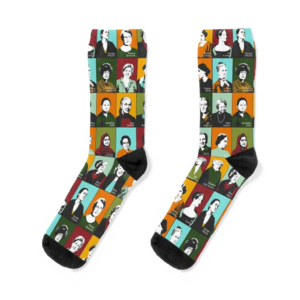 

Feminist Icons, Role Models Socks Crossfit gifts Heating sock bright garter Socks Ladies Men's