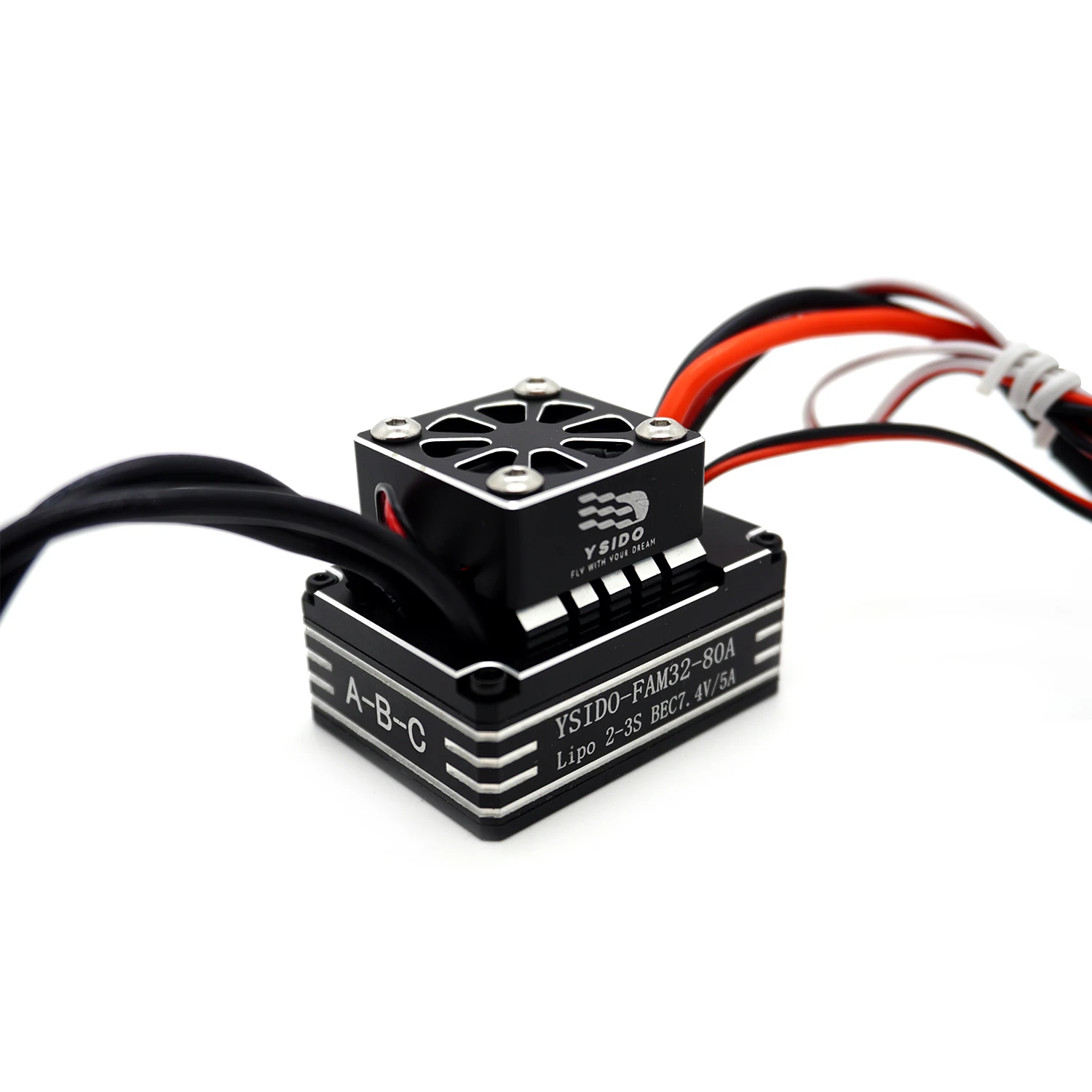 YSIDO 80A 2-3S ESC sin escobillas para 1/10 1/8 RC coche trepador monstruo vehículo todoterreno 2830/3536/3542/3548 y motores inferiores