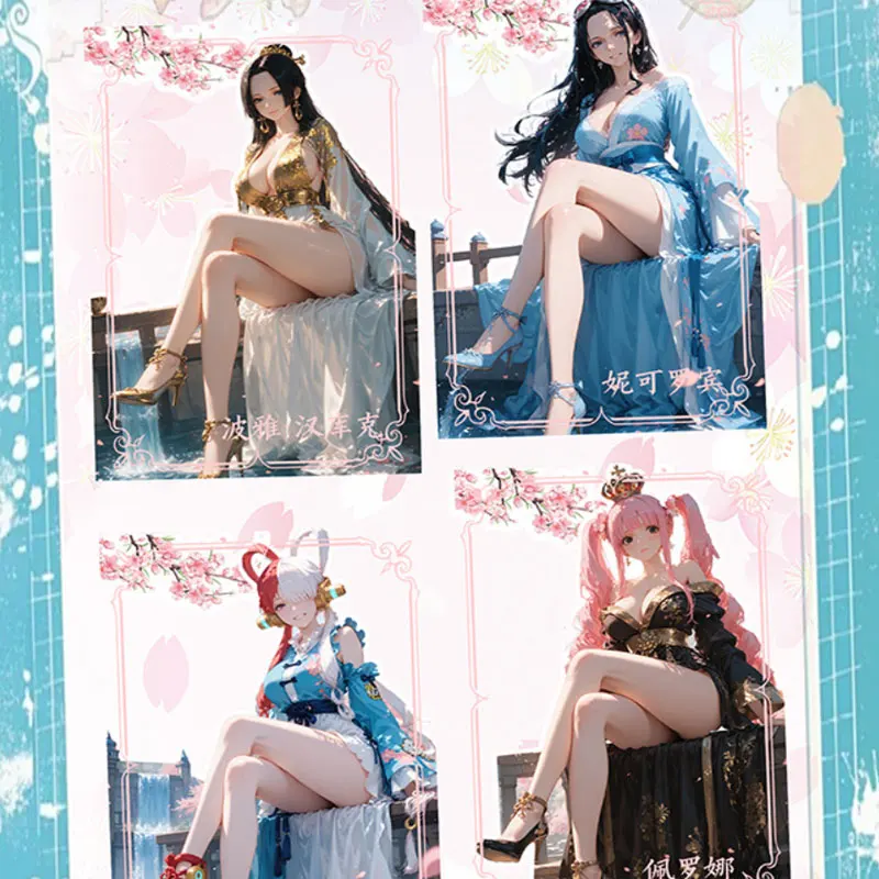 2025 ล่าสุดขายส่ง Yunmeng วัฒนธรรม One Piece Collection กระดาษสี Waifu BOA Nami Robin Doujin ของเล่น Trading ของขวัญ