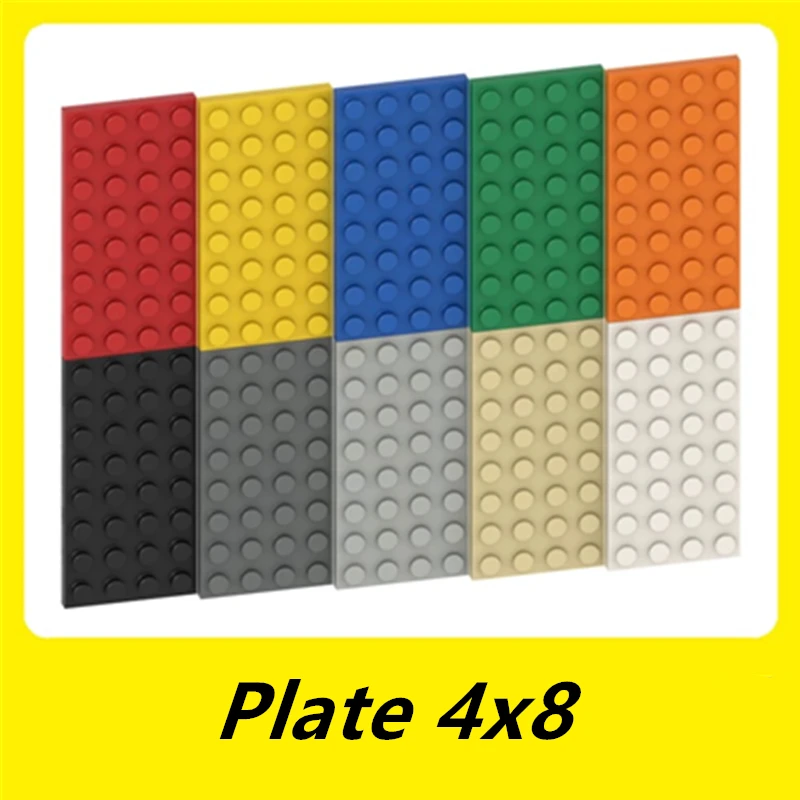 

24PCS PLATE 4x8 Dots Compatible with 3035 Self-Locking Bricks Building Blocks Toys Accessories