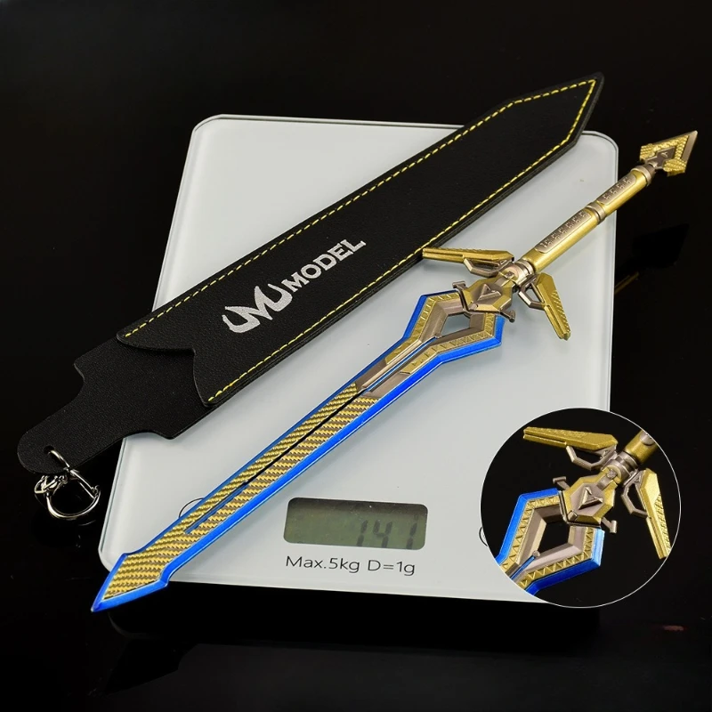 30 سنتيمتر/11.81in قمة أساطير لعبة الطرفية الأساسية الطاقة السيف سلاح معدني نماذج الحافظة تأثيري الدعائم لعبة السيف الحرف الهدايا