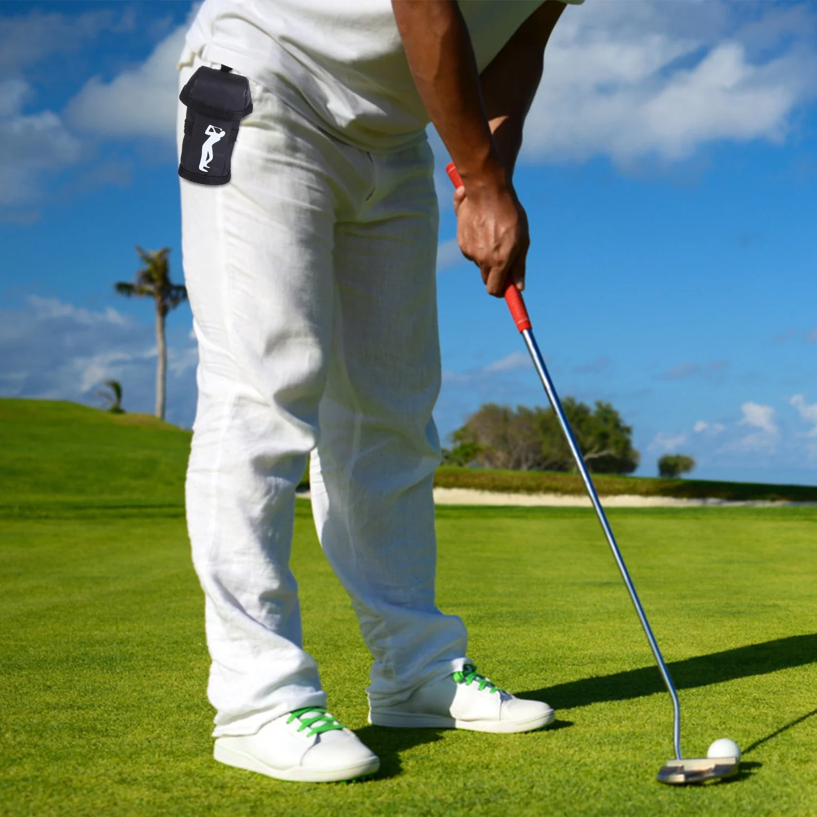1 قطعة كرة جولف الخصر حقيبة دائم قوي المحمولة الكرة حقيبة التخزين المدمجة العملي توريد نادي التسوق المحمولة كيس التخزين #2