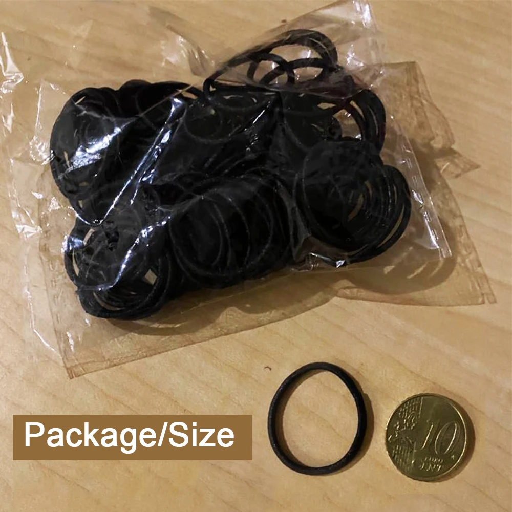 100pcs/set Sport Elastische Haar Krawatten Schleife für Männer Frauen Nicht Beleg Elastische Haar Seil Pferdeschwanz-halter Haar zubehör