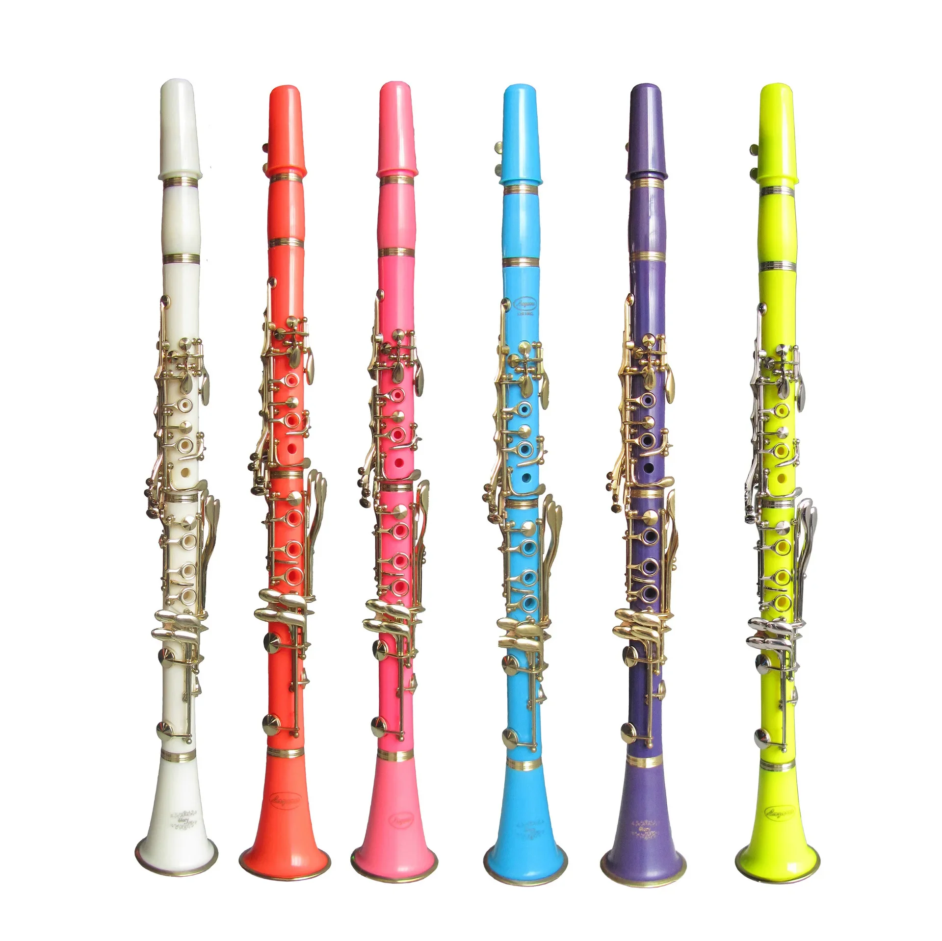 Wholesale high quality and cheap colorful ABS material clarinet in B flat