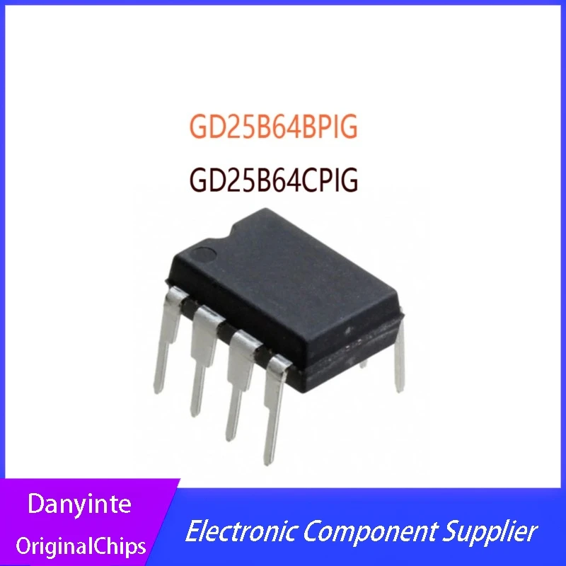 

NEW 10PCS/LOT GD25B64BPIG GD25B64 GD25B64CPIG CPIG DIP8