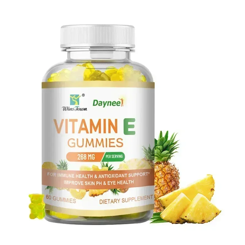 1 bottle of vitamin E gummies to enhance immune strength improve skin quality enhance skin elasticity Health food