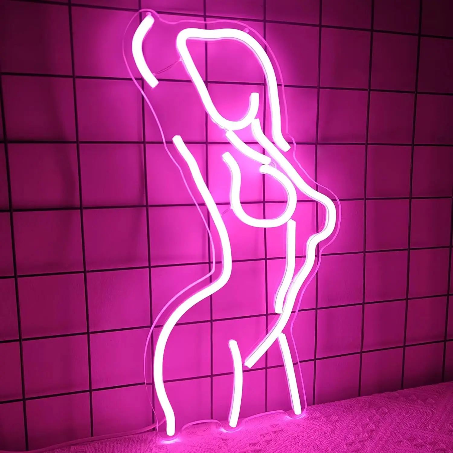 

Neon Body Wall Light Party Decor Sign,Creative Assemble DIY Neon Sign LED Night Light Wall Art Home Decoration