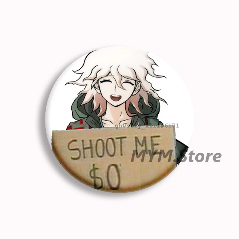 Nagito Komaeda أنيمي لينة زر دبوس كوماهينا كاموكوما دانغانرونا 3 دبابيس شارة حقيبة ديكور مجوهرات المشجعين ألعاب جمع الهدايا