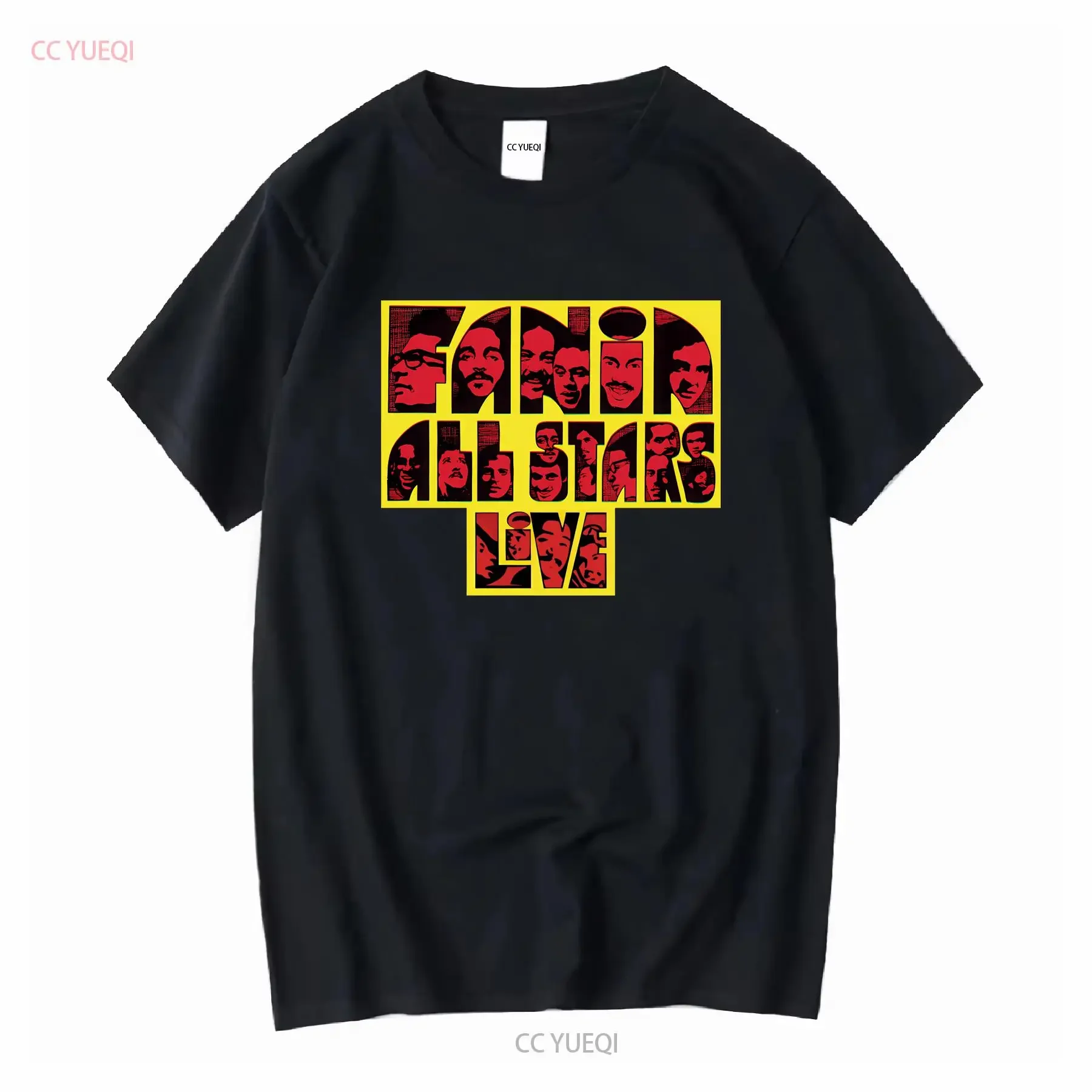 Fania All Stars live T Shirt Salsa Hector Lavoe Willie Camisetas Estrellas vintage Washed Comfortable Unisex homme streetwear