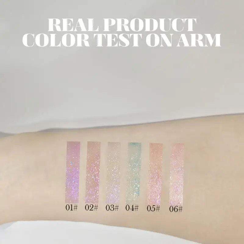 2026New BSIMONE 4g Moisturizing Diamon Shimmer Glitter Lip Gloss Makeup Sparkling Glitter Liquid Lipstick Pearl Lip Gloss Tint