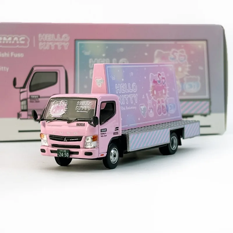 Diecast 1/64 Scale Mitsubishi Motors Fuso Truck Car Model Alloy Mitsubishi Fuso Car Model Static Collection Display