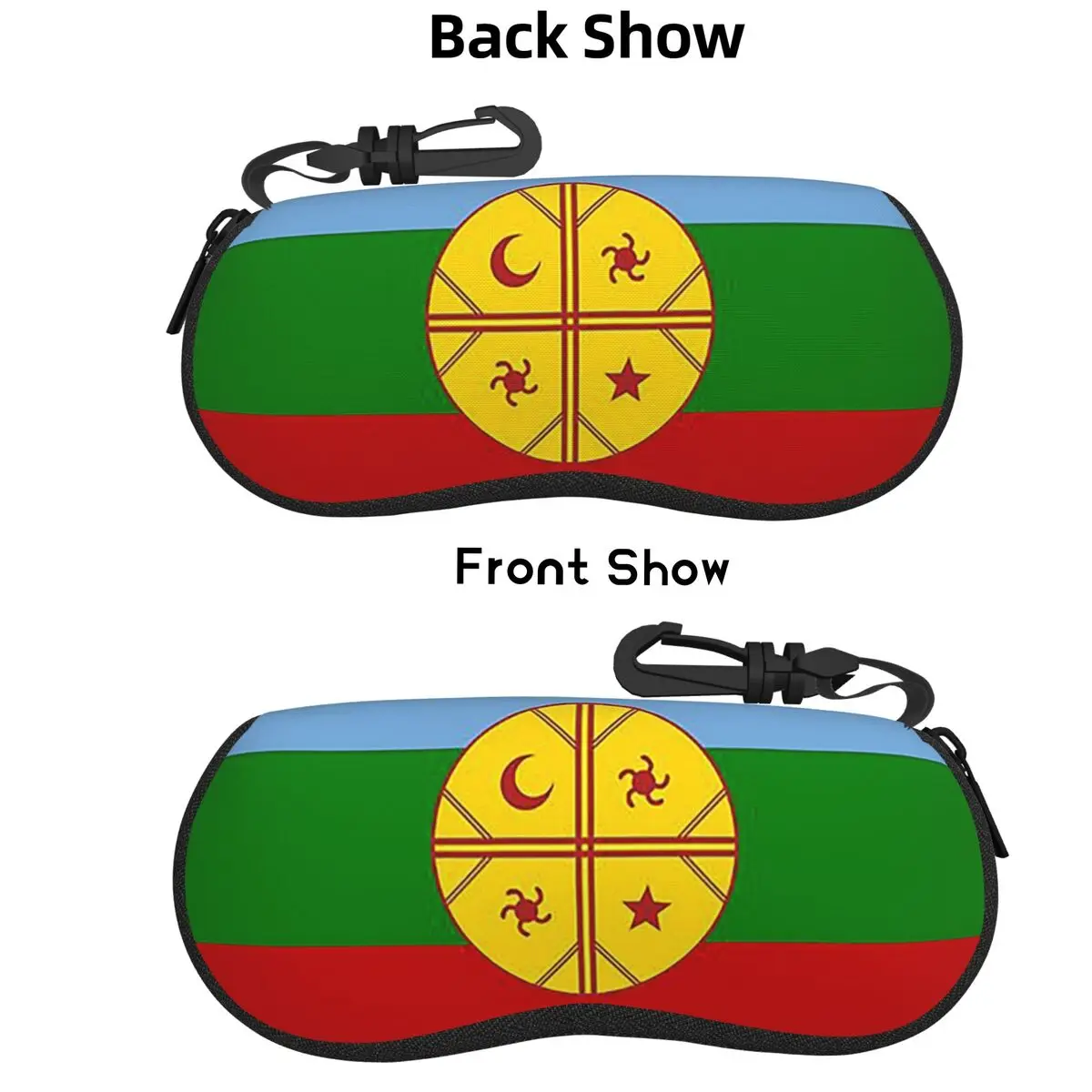 

Флаг Mapuches Bandera Mapuche, чехол для очков, защитная коробка для солнцезащитных очков, женская и мужская мягкая сумка для очков, сумка