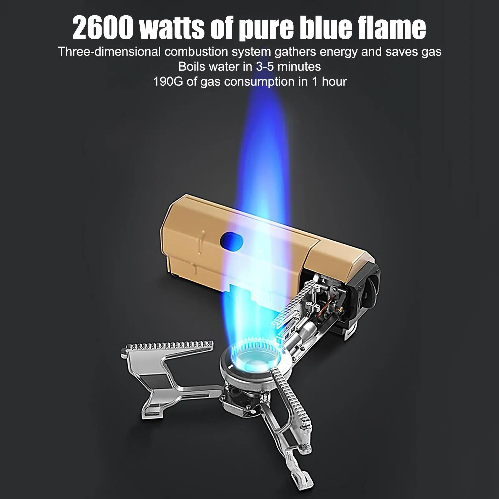 

Портативная плита для кемпинга, походной печи, горелка, складная для альпинизма, выживания, альпинизма, поездки на открытом воздухе, пешего туризма