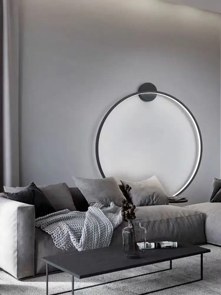 

Скандинавские настенные светодиодные светильники Nordic Luxury-lite Golden Ambiance Circle из железа, креативные светильники для гостиной, декоративные люстры для дома