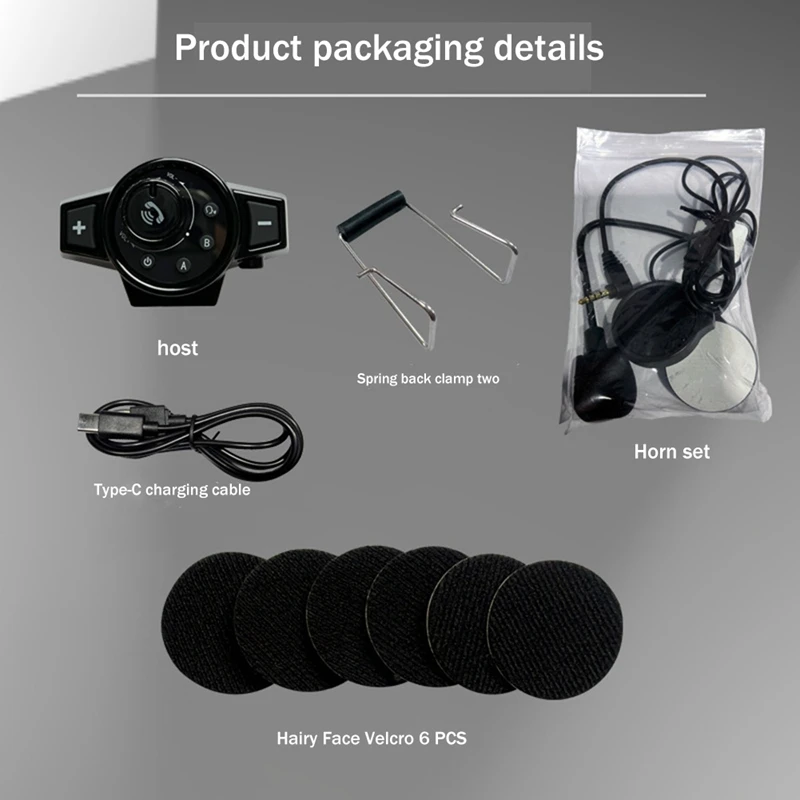 BNVN-ชุดหูฟังรถจักรยานยนต์หมวกกันน็อค Bluetooth5.0 หูฟังไร้สายชุดหูฟังเพลงรถจักรยานยนต์ขี่จักรยานชุดหูฟังโทร