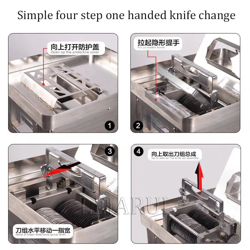 

Electric Meat Cutter Desktop Commercial Fully Automatic Shredder Slicer Dicing Machine Meat Dicing Machine