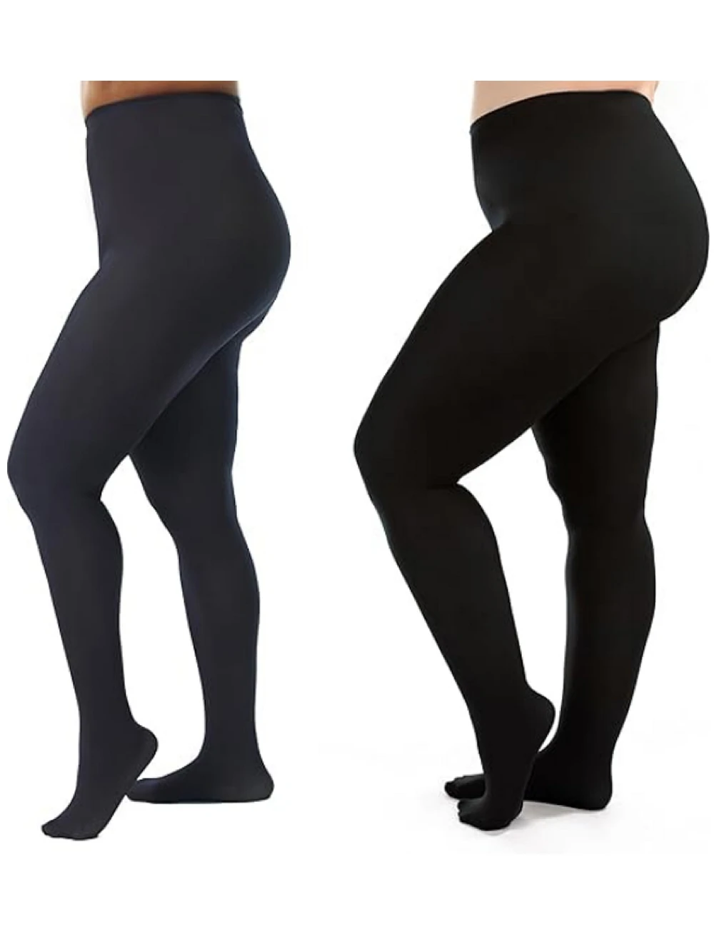 2pcs Women Pantyhose Plus Size Stockings Leggings Thermal Thick Black Big Size Female Magic Pants 2XL 200D