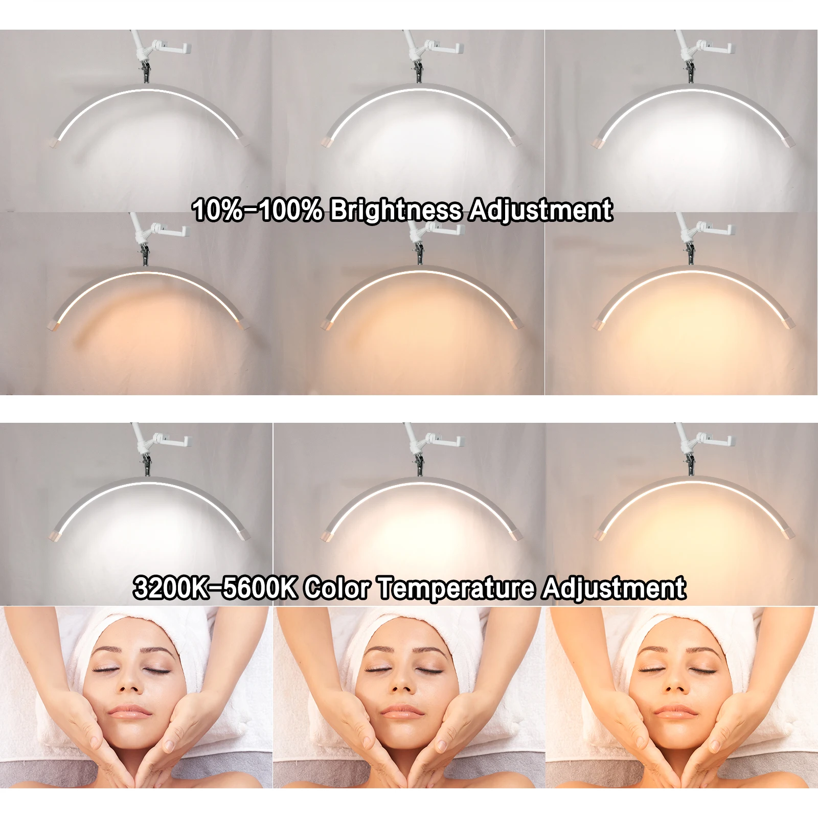 Fosoto 40 W LED-Halbmondlampe zur Wandmontage, Fülllicht, LED-Deckenleuchte für Barbershop, Wimpern, Nagel, Schönheitssalon – Detail 2