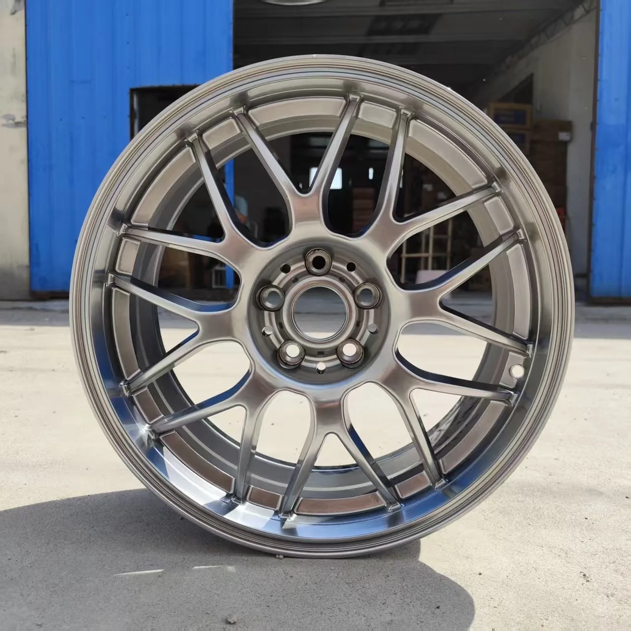 Roues en alliage filé JDM de 18 pouces, 5x108 5x112 5x114.3 5x120, jantes de voiture de passager de haute qualité