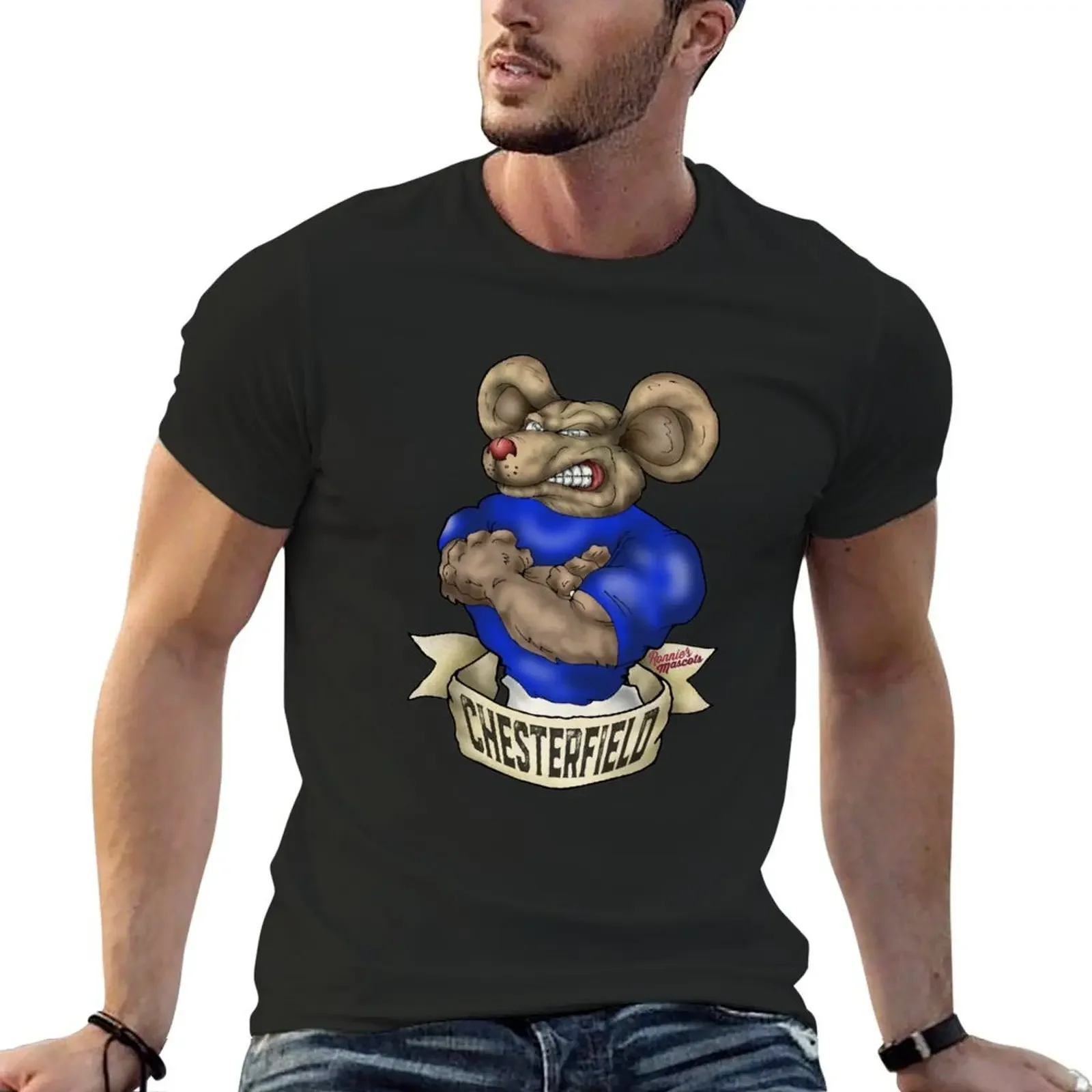 Chesterfield Mouse Mascot T-Shirt for a boy quick drying men t shirt