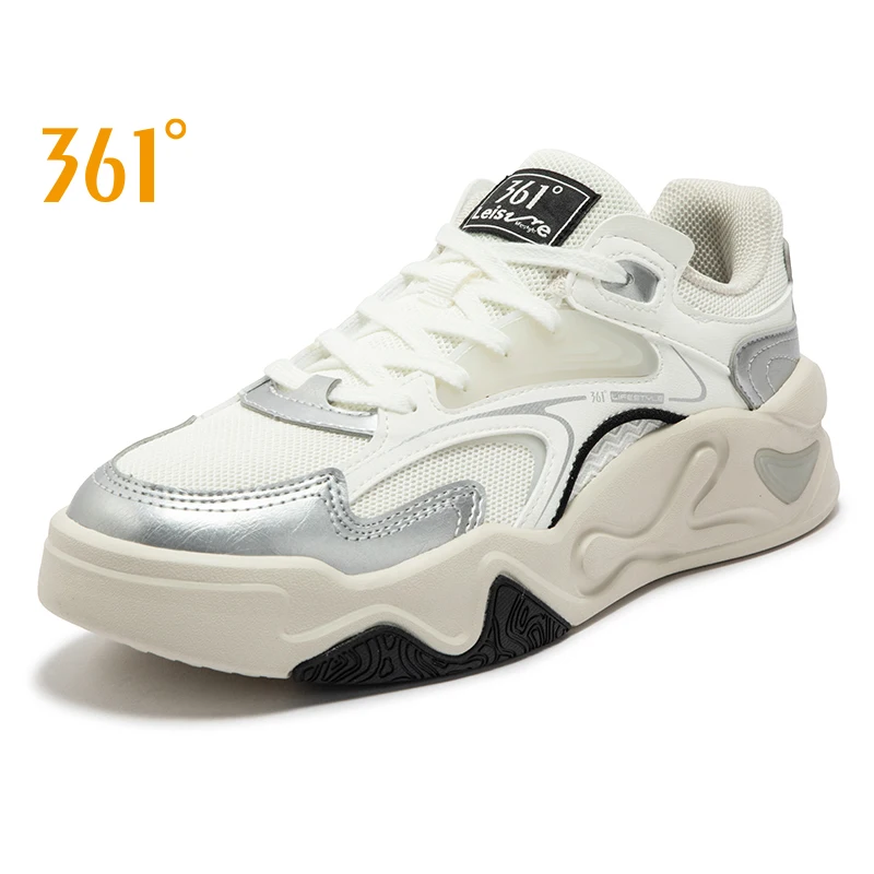 

361 Degrees Women Skateboard Sports Shoes Summer Versatile Wear-resistant Thick-soled Comfortable Retro Sneaker Female 582436621