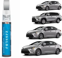 Pintura para Retoques de Automóviles (Plata Metálico Clásico (1F7 (Incluye 2UF)) para Toyota, Kit de Reparación de Arañazos de Pintura de Automóviles, Solución Rápida y Fácil para
