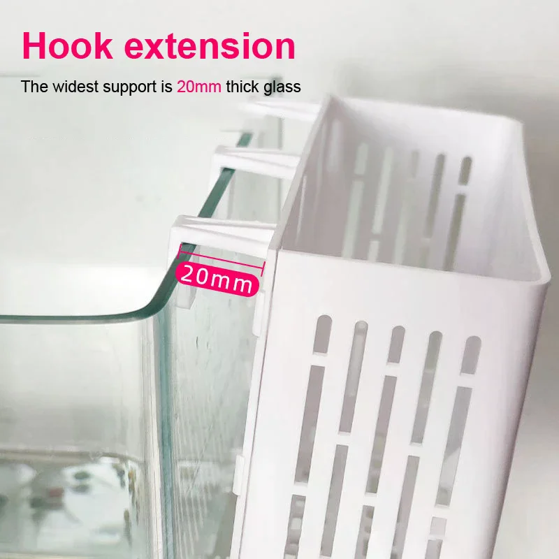 1PC Fish Tank Hanging Planter Aquatic Plant Holder Heat-resistant Hydroponic Basket Aquarium Underwater Aquatic Plants Basket