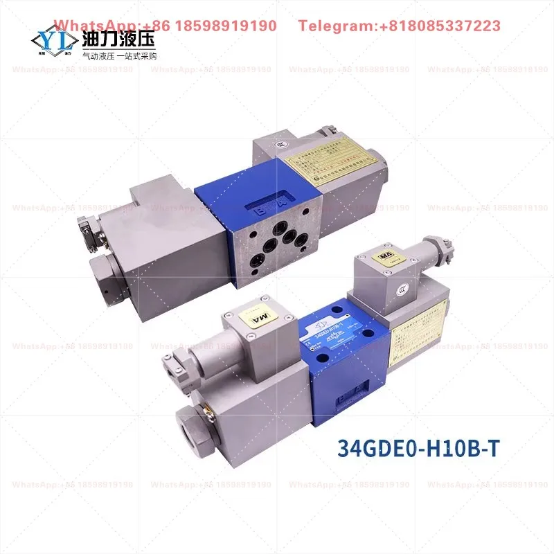 1PC 10 Way Solenoid Directional Hydraulic Valve 34GDEO 34GDDEM 34GDEY BH-H100B-T Industrial Hydraulic Part