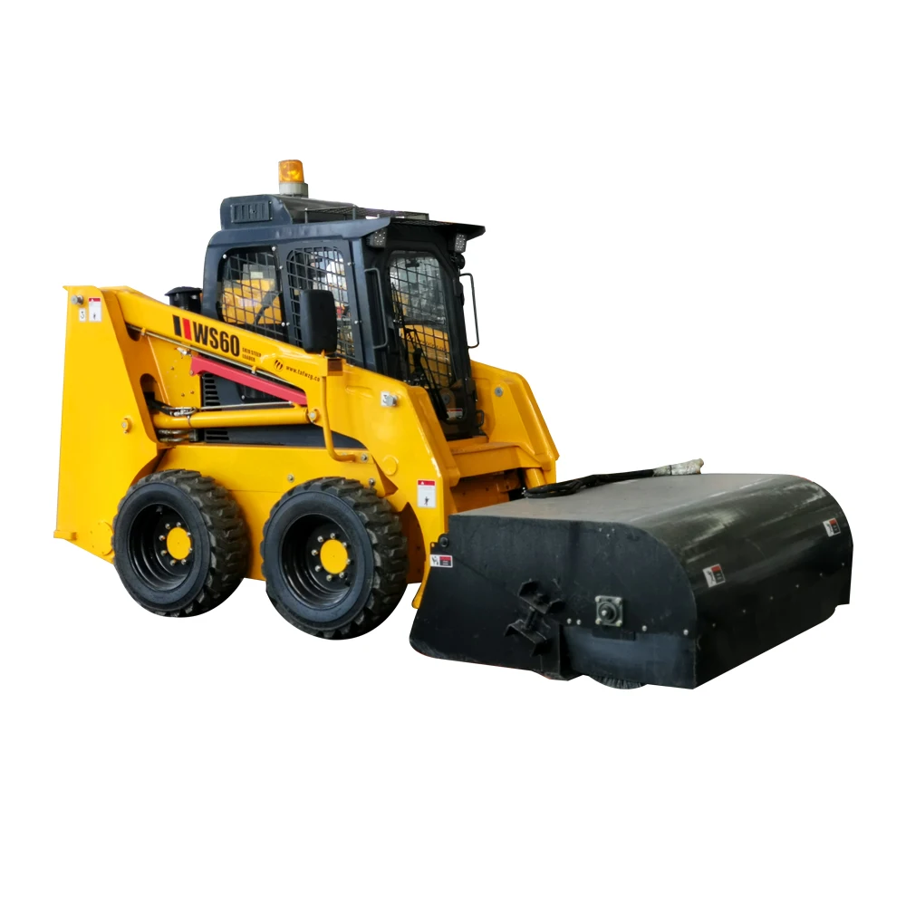 OEM Custom Skid Steer Loader CE Euro 5 Hydraulic Loader with Optional Attachments for Construction Material Handling