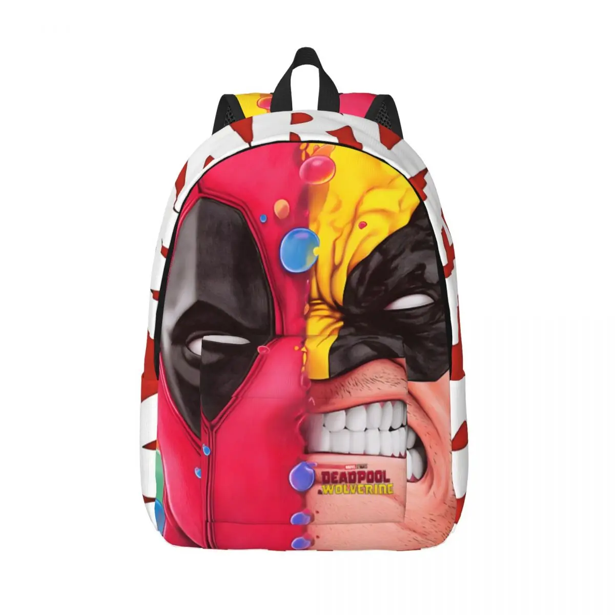 Deadpool & Wolverine College Bag Disney Marvel Deadpool & Wolverine Film Boys Versatile Hiking Birthday Gift Sturdy Shoulder Bag