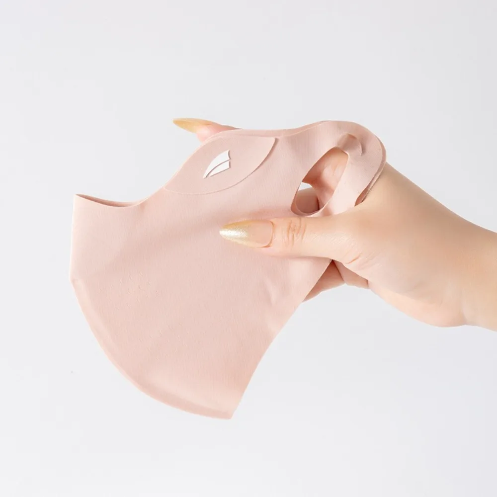 Nieuw ademend ijszijdemasker anti-uv wasbaar zonnebrandmasker stofdichte gezichtsbedekking sjaal unisex