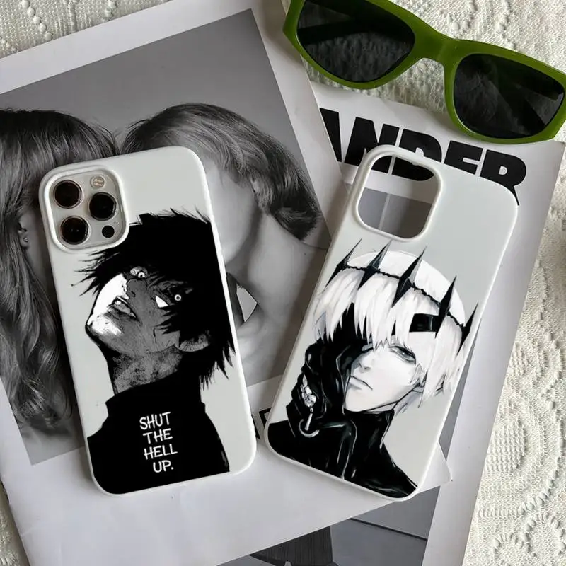 Tokyo Ghoul anime Phone Case Candy Color for iPhone 14 11 12 13 mini pro MAX Plus