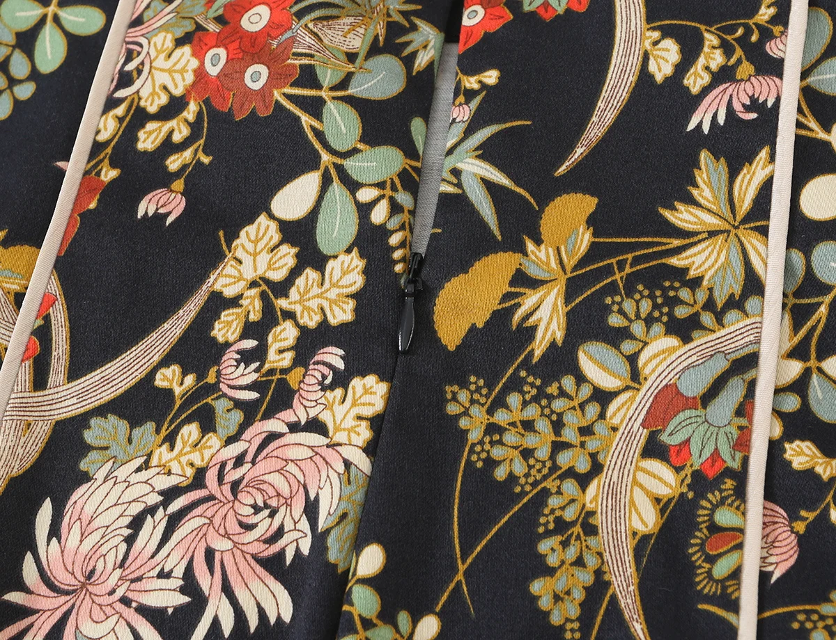 TFMLN Elegante Neckholder-Kleider für Damen 2026 Bedruckte Rückenfreie Qipao Midi-Kleider Vintage Chinesischer Stil Ärmellose Partykleidung – Detail 10