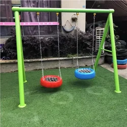 Kindergarten swing frame combination community children's swing chair outdoor park square outdoor large toy tire swing