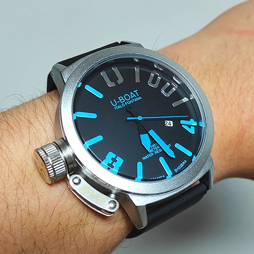 Popular Luxury U-BOAT Brand Watches For Mens Multifunction GOOD Watch WristWatch Fashion Business Quartz AAA Male Clocks