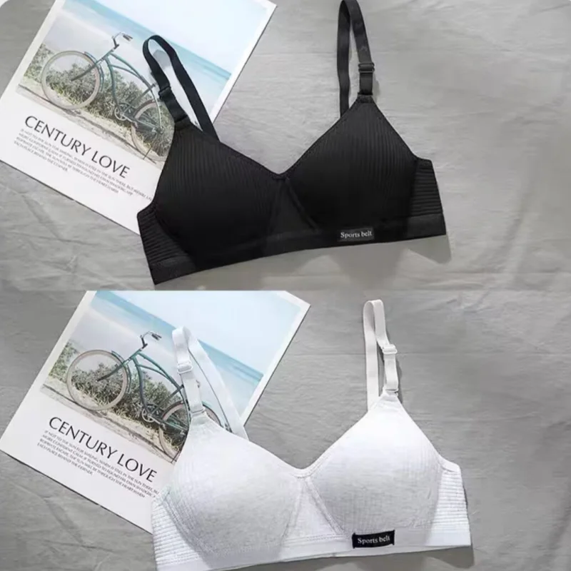 Young Girls' Bra Girls' Underwear Students' Bra Developing Period Thin Comfortable Without Steel Ring Bra image 6